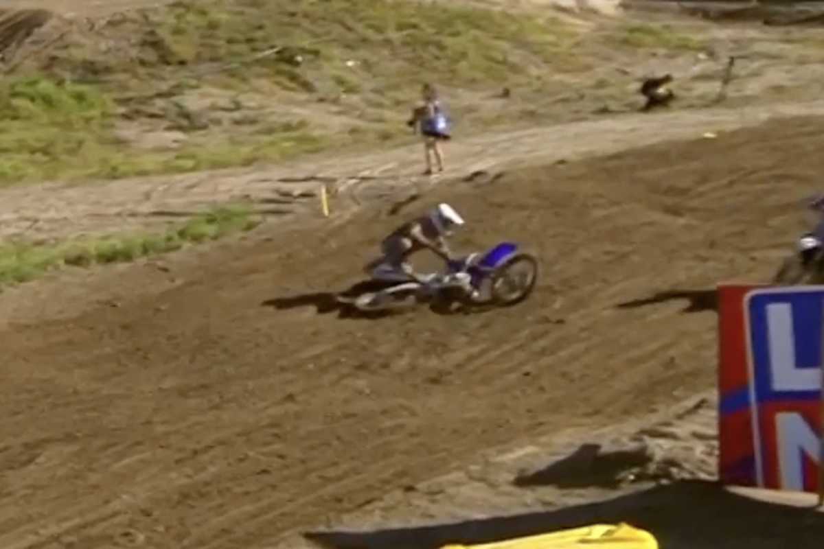 Calvin Vlaanderen fuhr stark, stürzte aber und fiel zurück