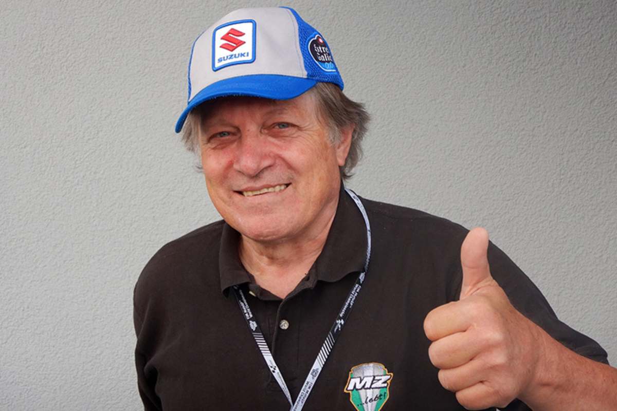 Martin Wimmer beim GP von Deutschland: «MZ lebt» steht auf dem T-Shirt