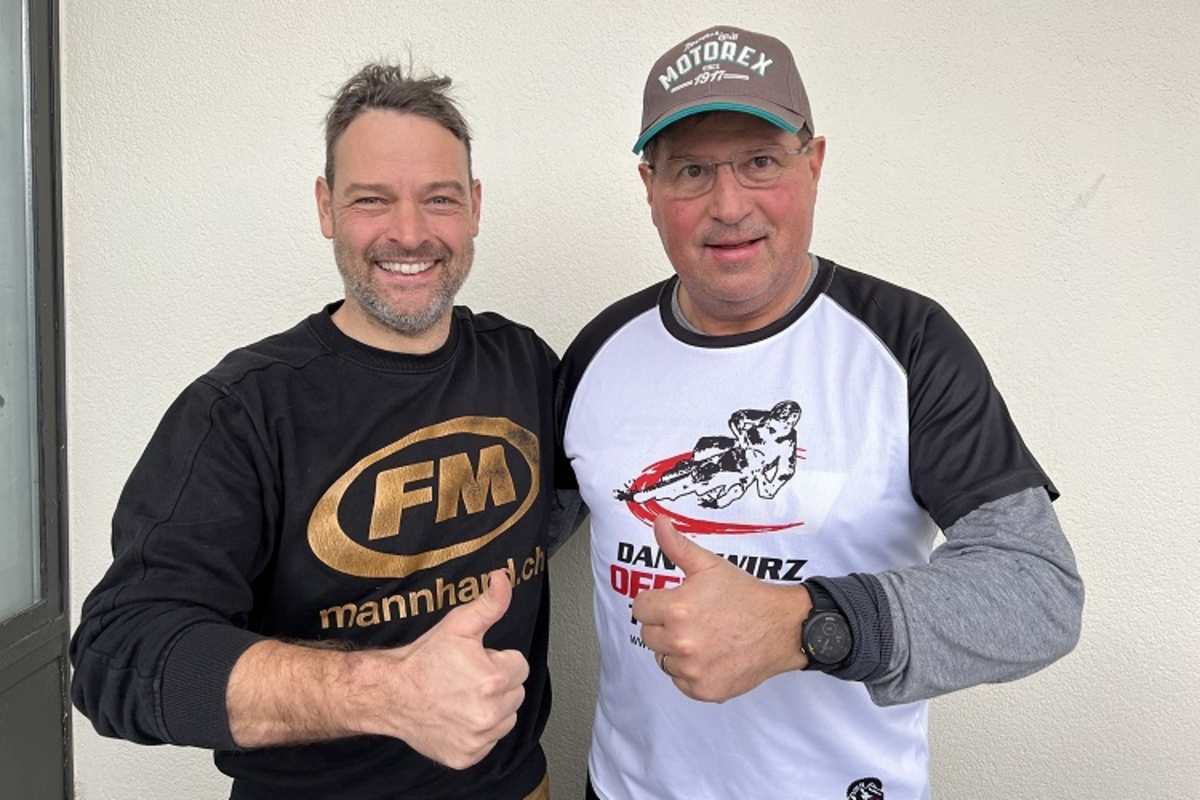Philipp Mannhard, Inhaber der FM Gruppe (links), Dany Wirz, Gründer Dany Wirz Offroad Training