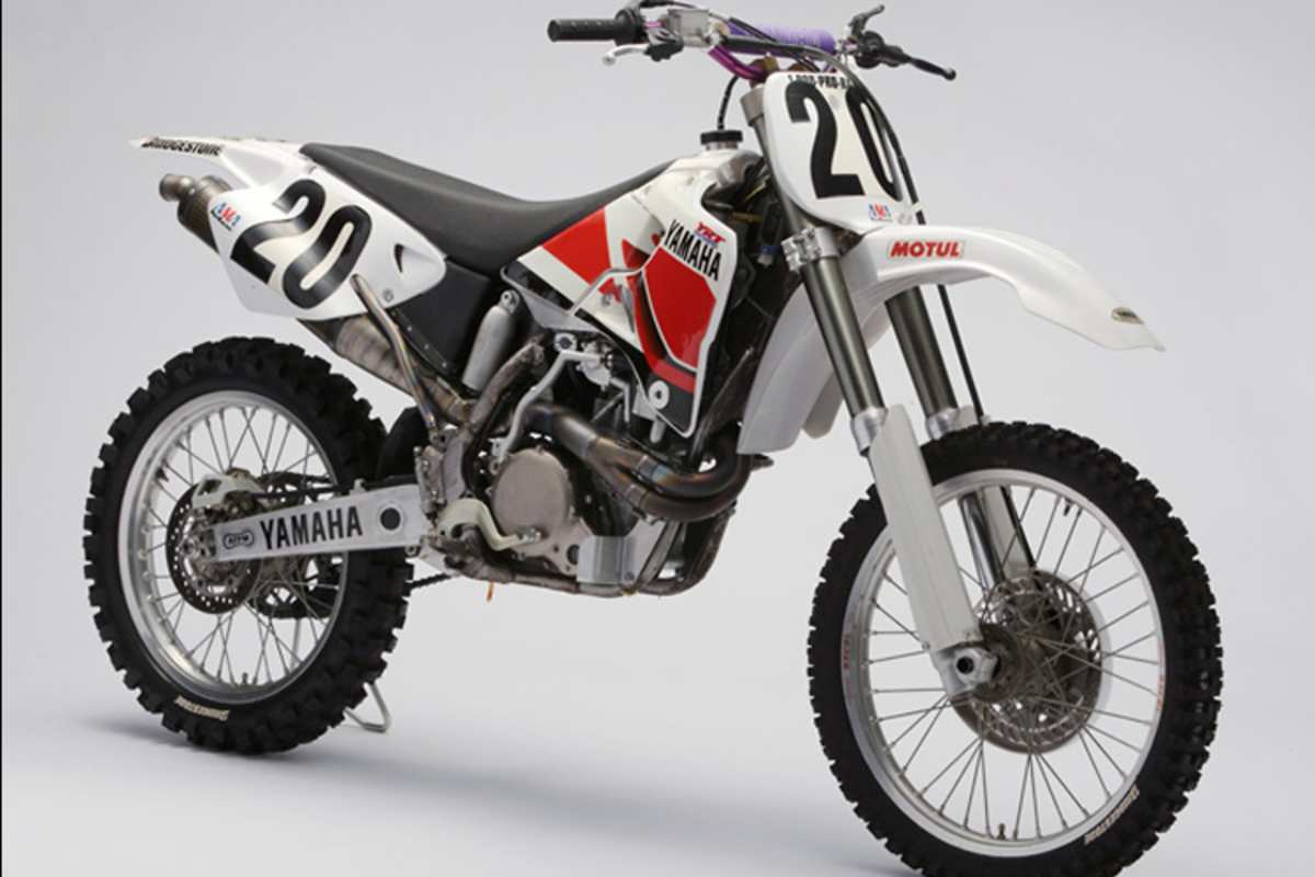 Die Viertakt Yamaha YZM400, mit der Doug Henry gewann