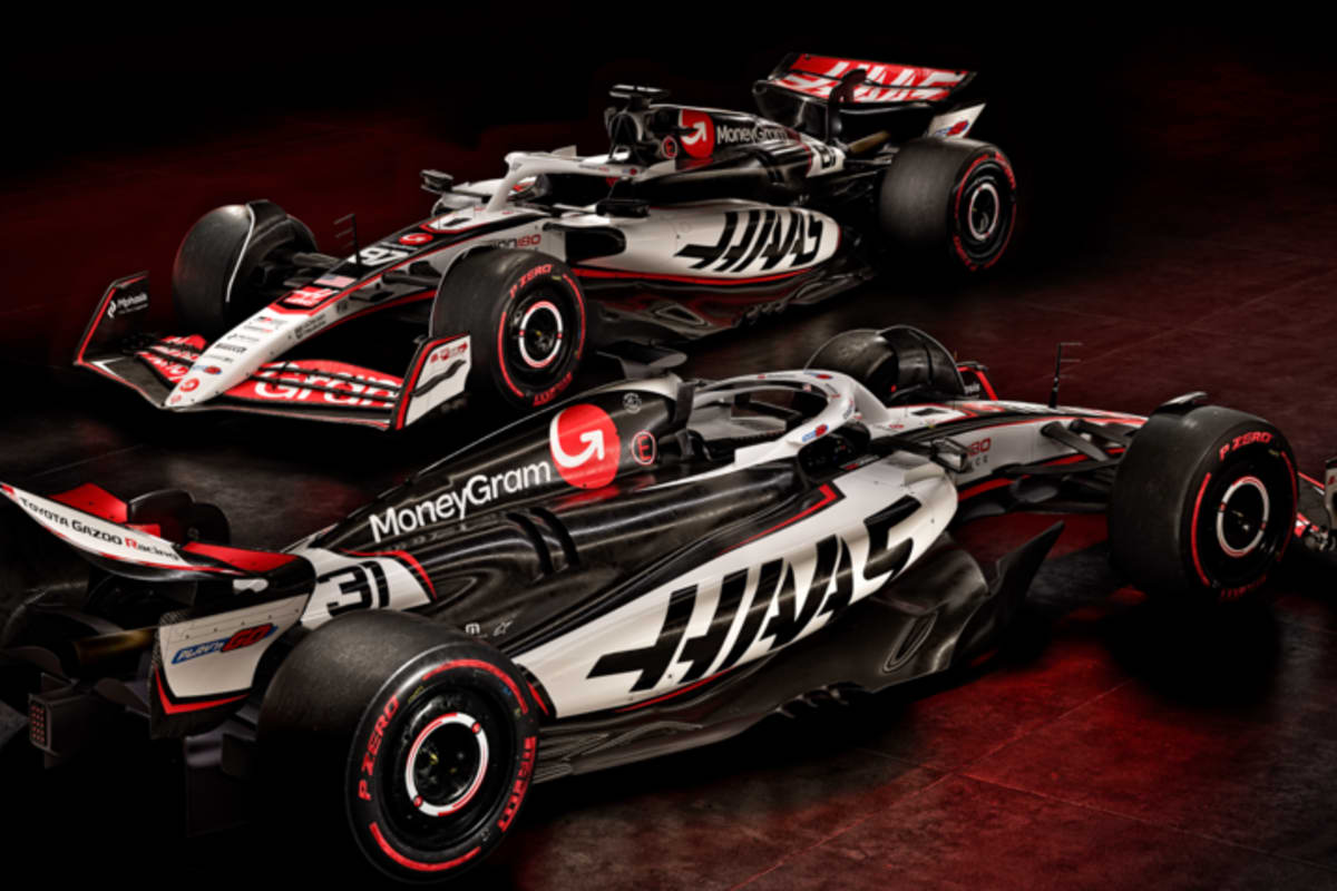 Die neue Bemalung der Haas-Rennwagen