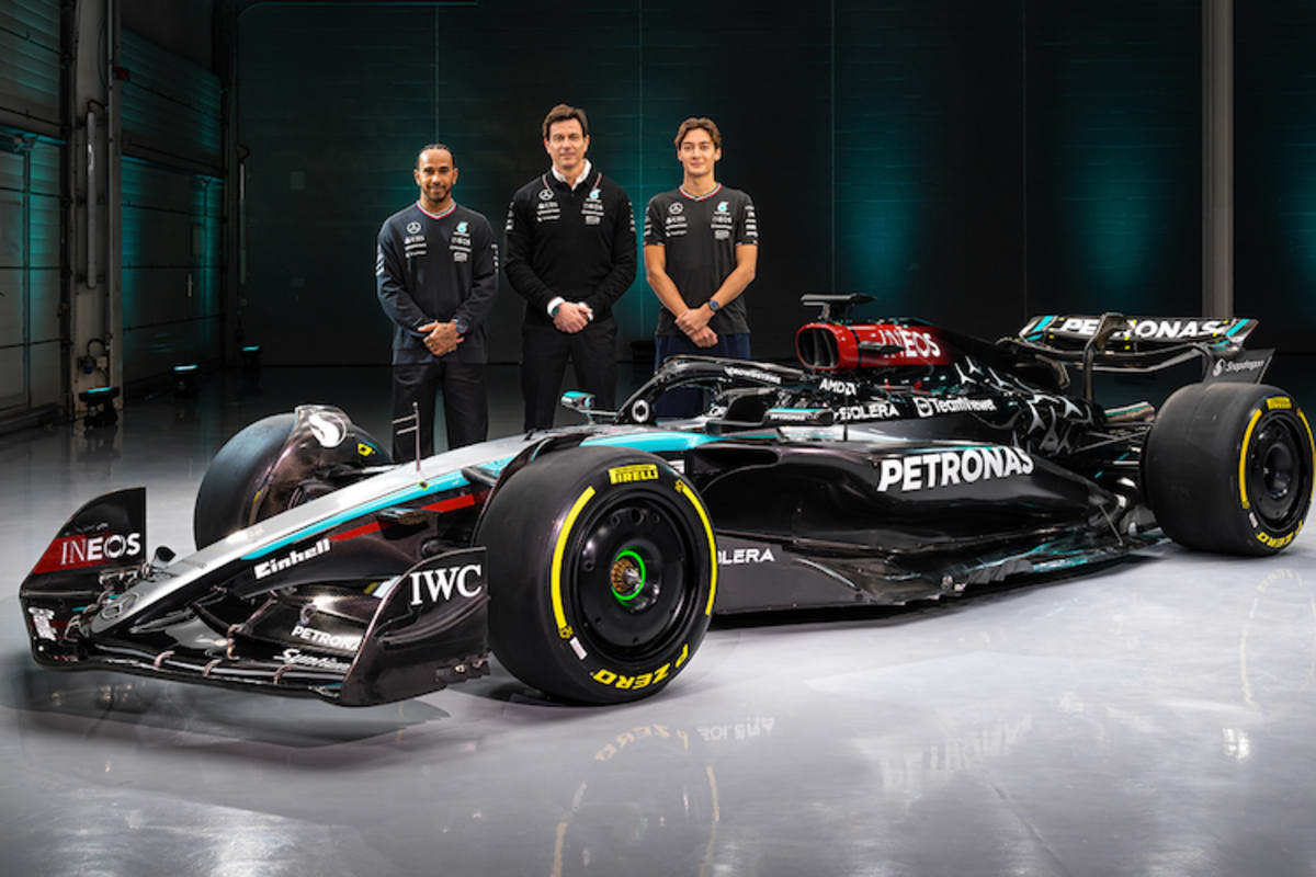 Lewis Hamilton, Toto Wolff und George Russell