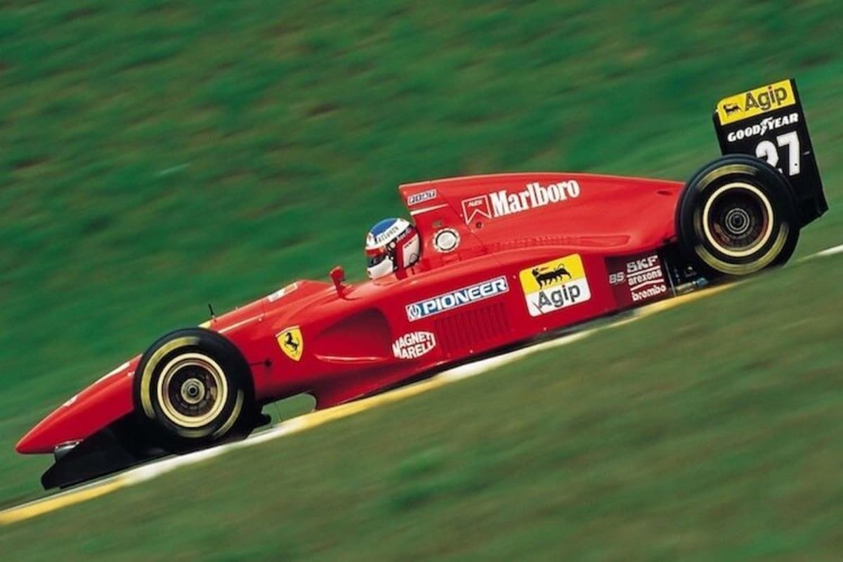 Das Agip-Logo auf dem Ferrari