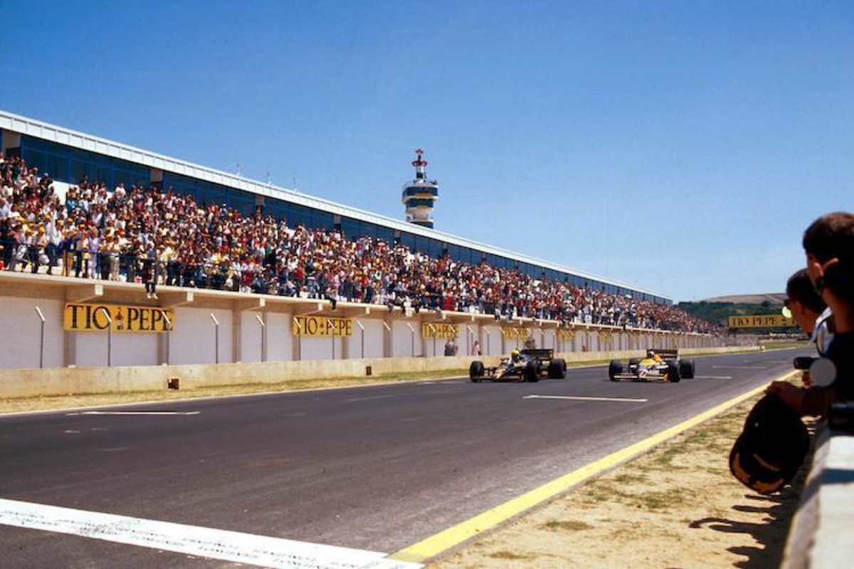Ayrton Senna gegen Nigel Mansell in Jerez 1986