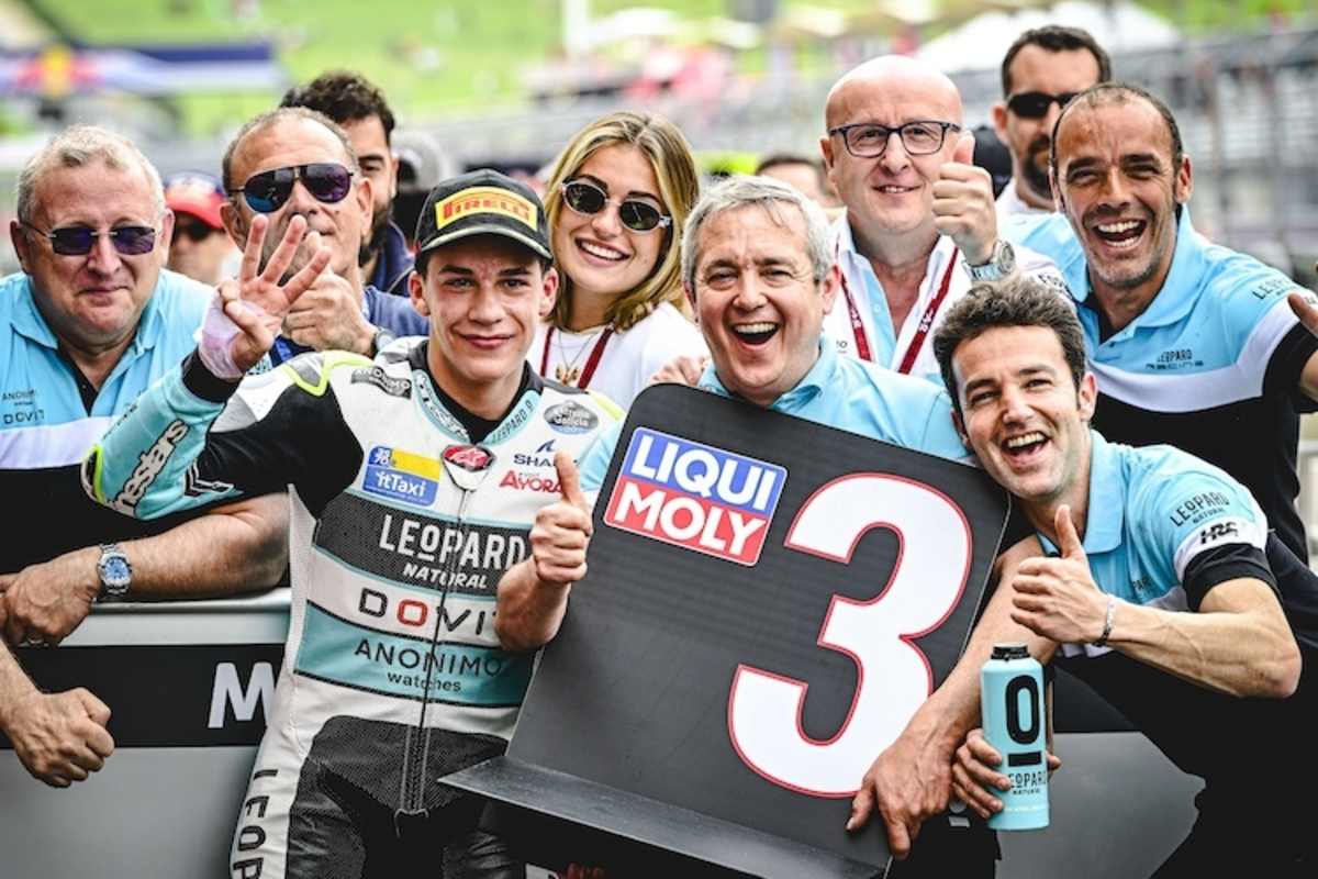 Premiere für den Rookie Angel Piqueras – starker dritter Platz für den Leopard-Honda Youngster