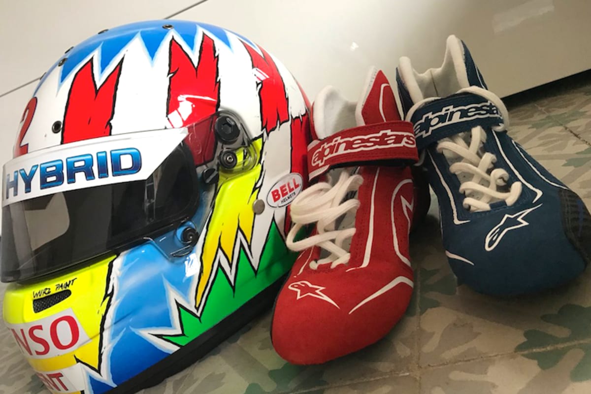 Alexander Wurz und seine Rennstiefel