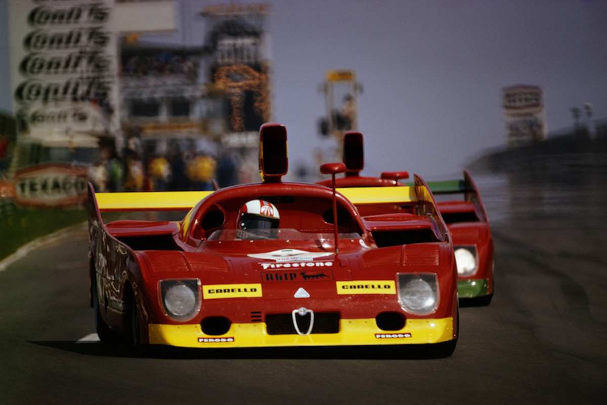 1974 mit Alfa auf dem Nürburgring