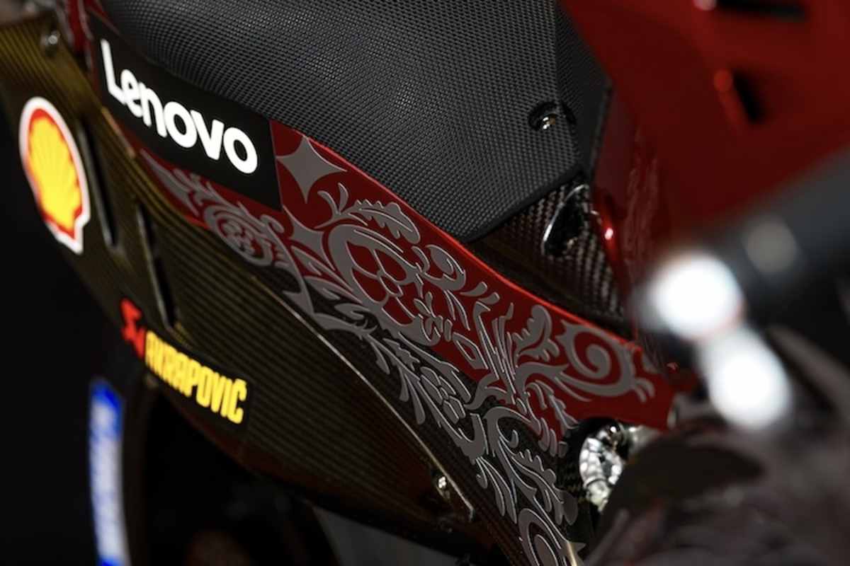 Detail der Sonderlackierung