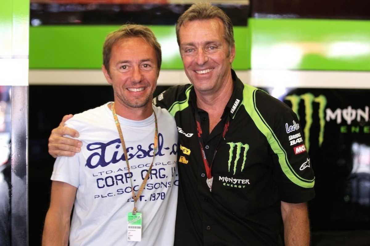 Bis heute eng befreundet. Olivier Jacque und sein ehemaliger Teamchef, Tech3-Boss Hervé Poncharal