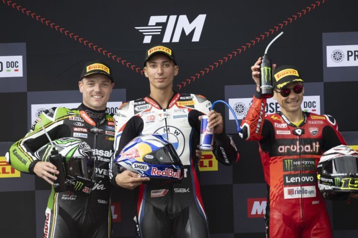1. Rennen - Alex Lowes, Toprak Razgatlioglu & Álvaro Bautista