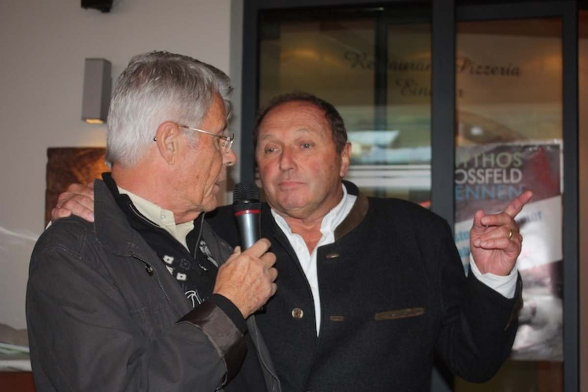 Interview-Gast in Berchtesgaden: Beim historischen Rossfeld-Bergrennen war Jochen Mass 2013 einer der Ehrengäste
