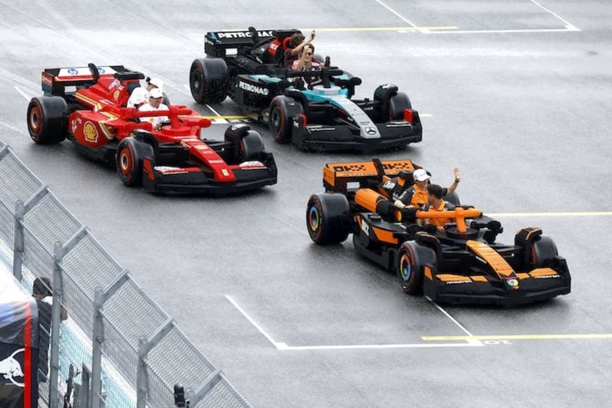 Rad-an-Rad-Racing beim Lego-Rennen in Miami