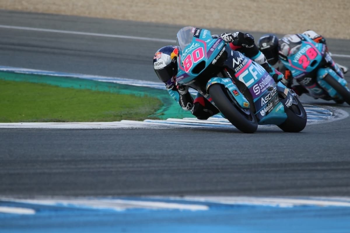 David Alonso vor Max Quiles (Moto3)