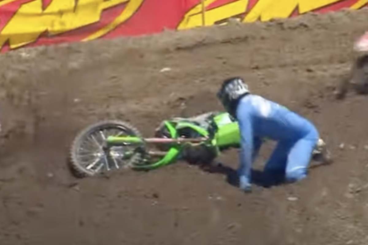 Jason Anderson stürzte im ersten Lauf