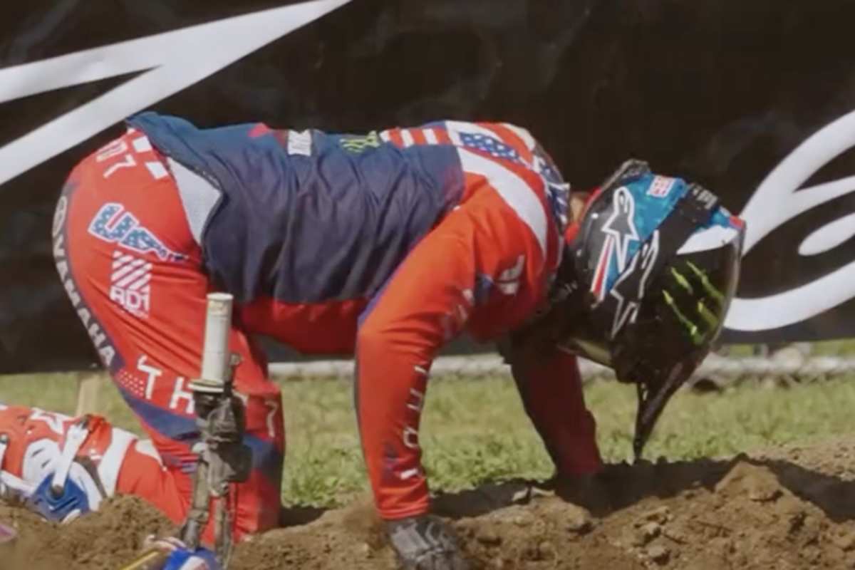 Haiden Deegan flog schon im Qualifying heftig ab