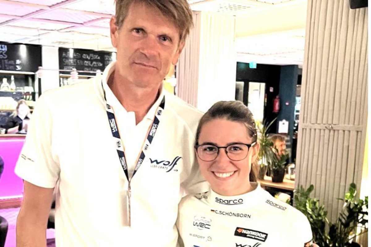 Ex-Rallye-Weltmeister Marcus Grönholm freut sich über die großen Fortschritte von Claire Schönborn