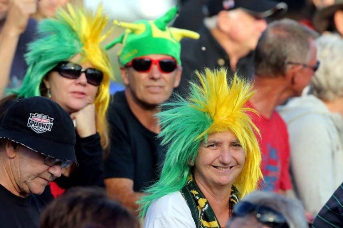 Die Fans haben gute Laune