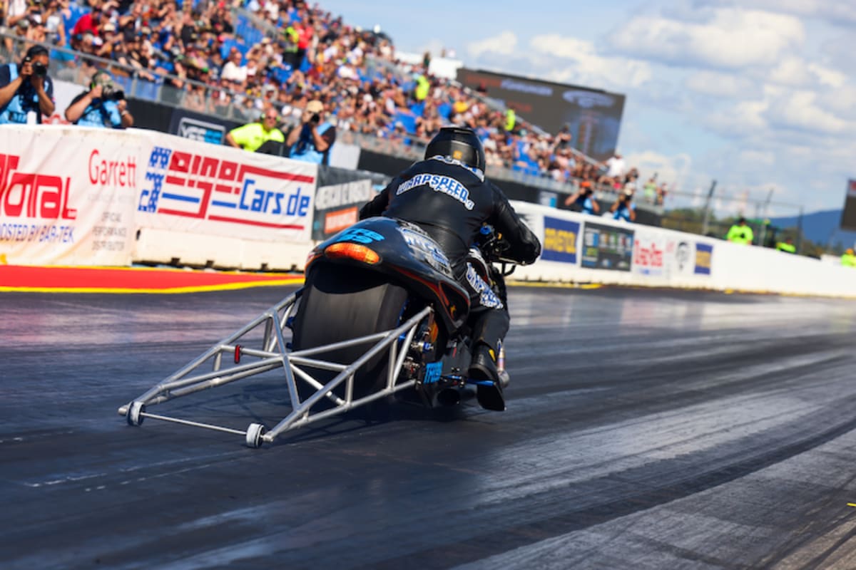 Stuart Crane auf seinem Top-Fuel-Bike