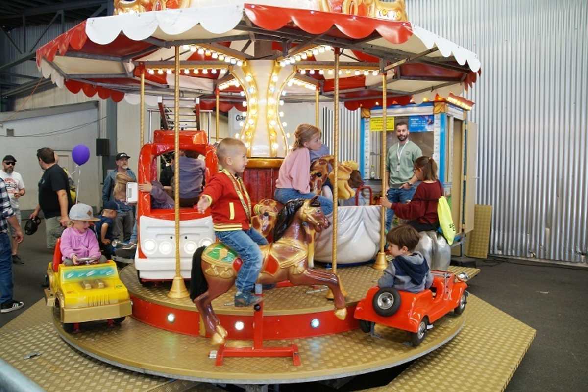 Probefahrten auch für die jüngsten Besucher