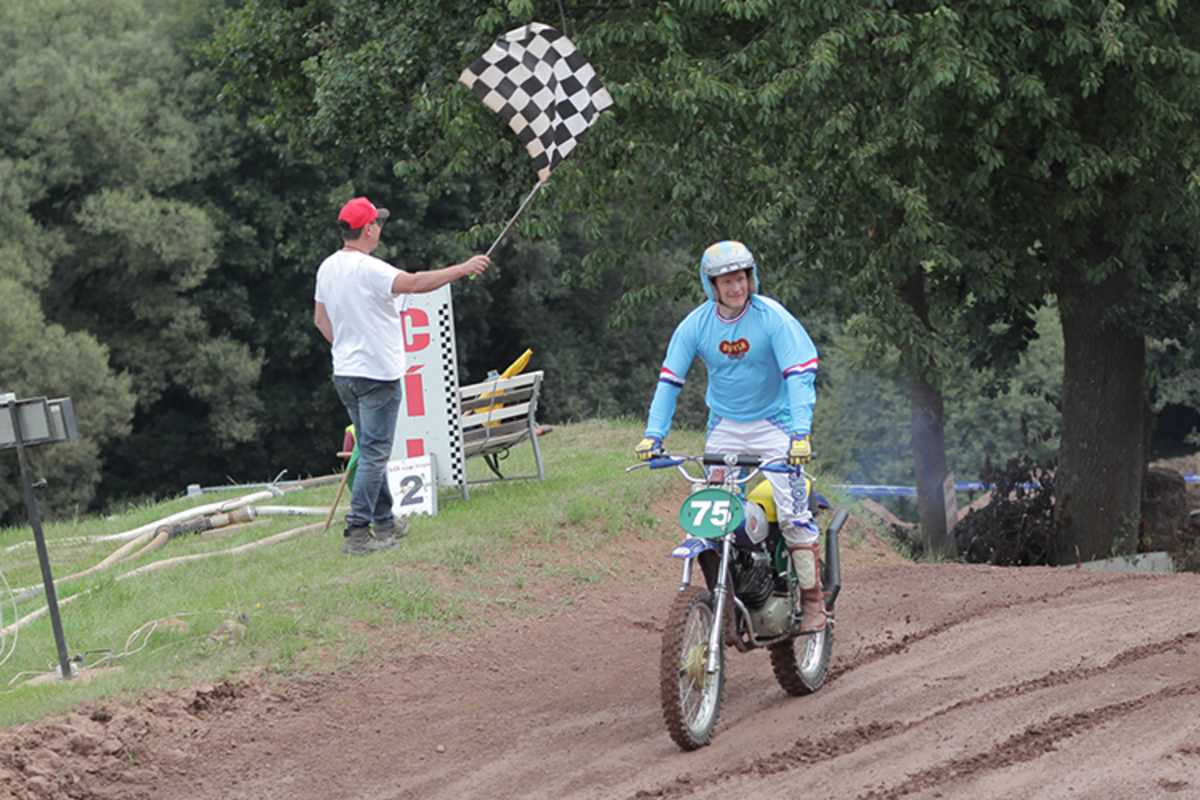 Jaroslav Falta jr. bei seiner Ehrenrunde