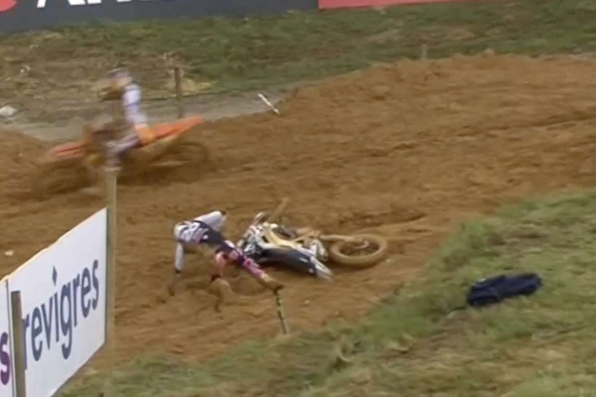 Liam Everts stürzte in Führung liegend