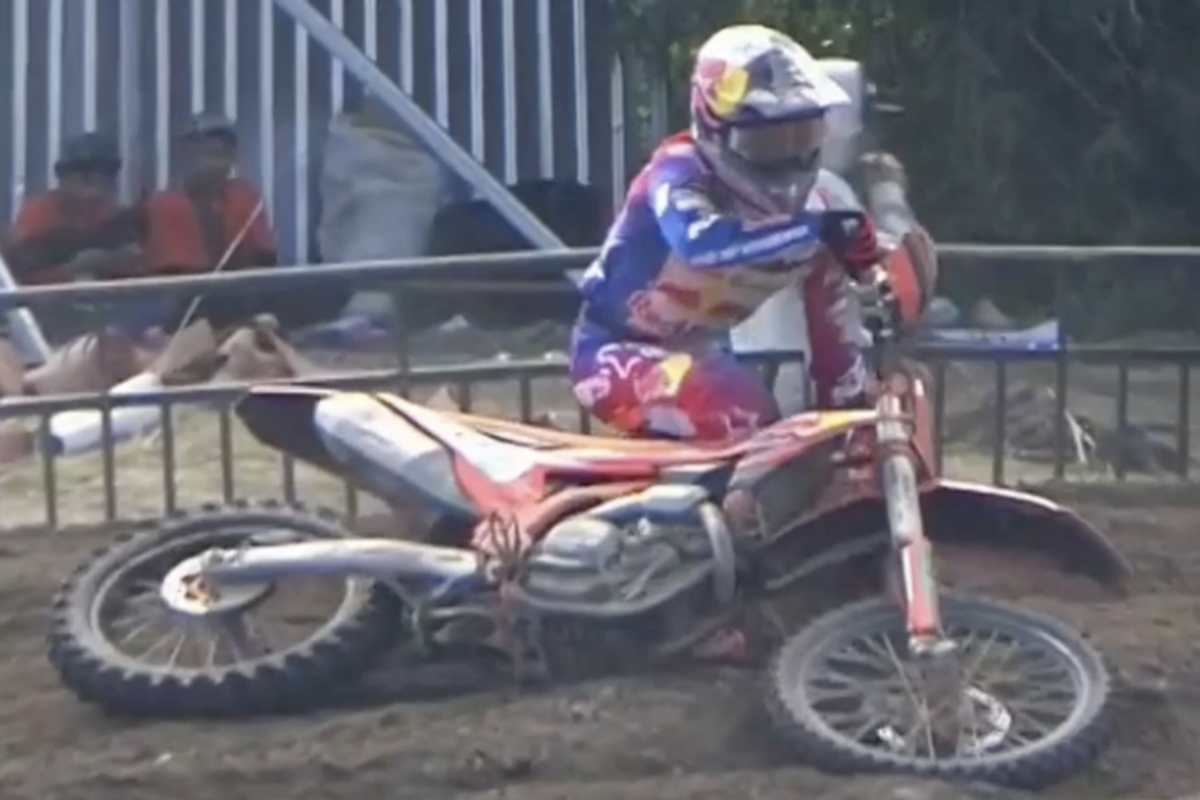 Liam Everts stürzte im zweiten Lauf