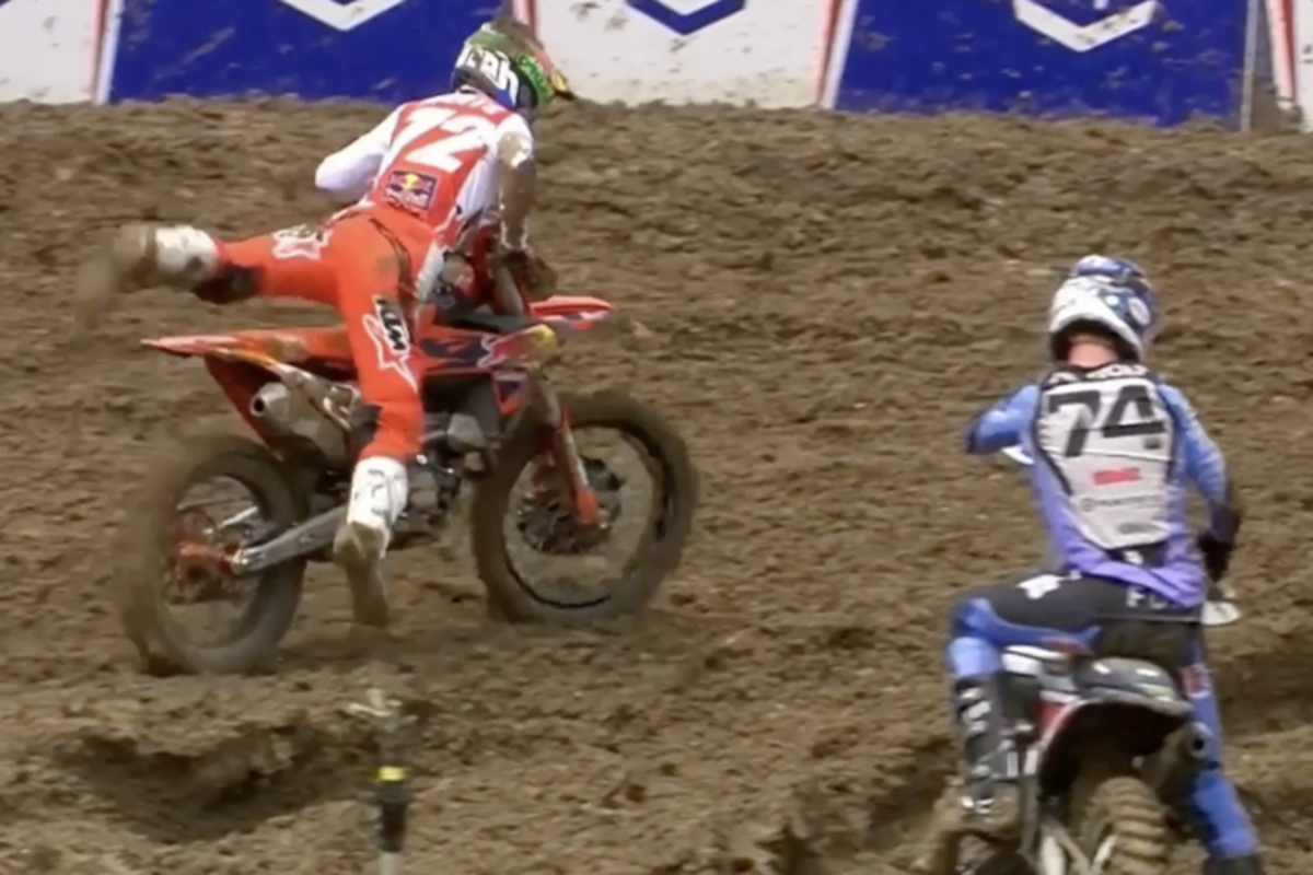 Liam Everts und Kay de Wolf kollidierten und stürzten