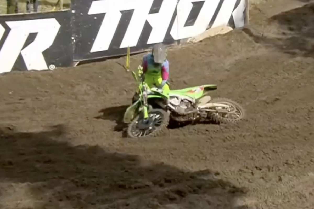 Romain Febvre stürzte im zweiten Lauf in Führung liegend