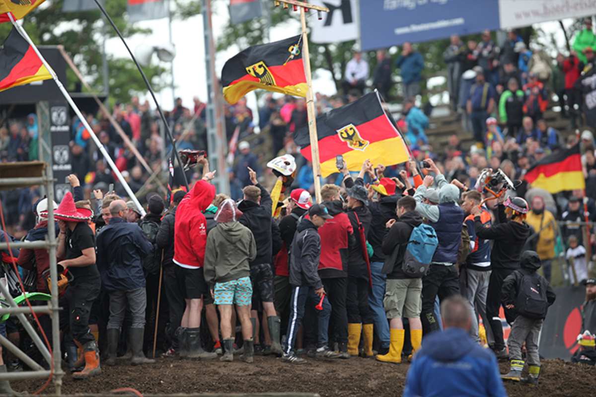 Die Fans feierten die deutschen Fahrer