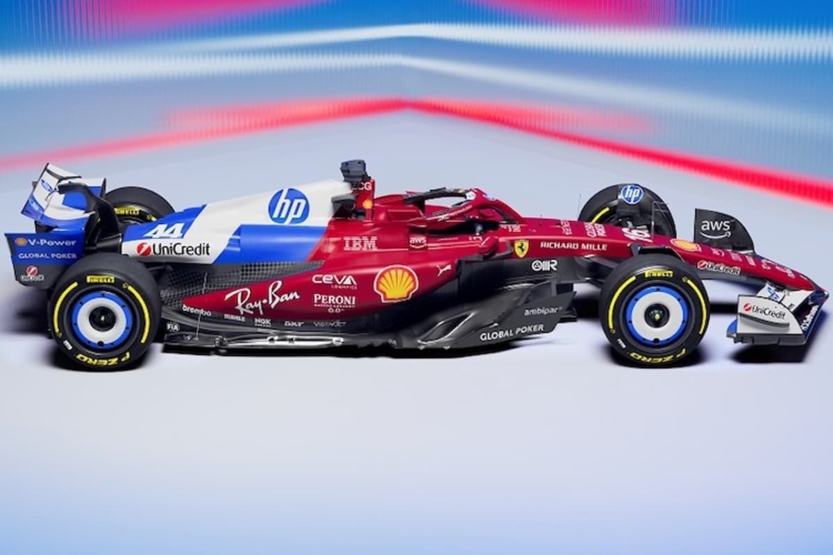 Die Folie, die einen Teil des GP-Renners bedeckt, ist dünner und leichter als im vergangenen Jahr