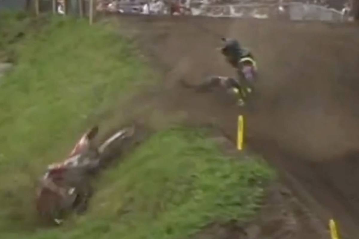 Tim Gajser stürzte am Ende des zweiten Laufs