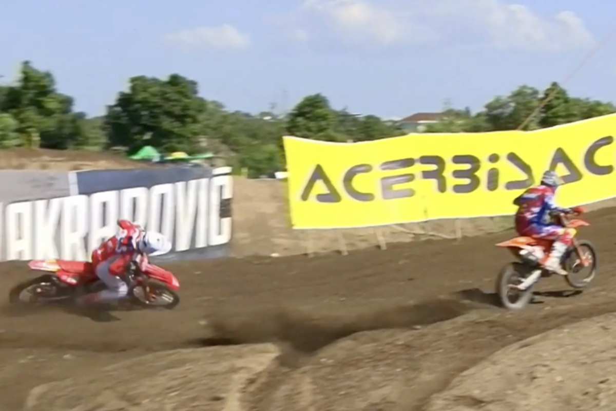 Tim Gajser stürzte im ersten Lauf, damit hatte Jeffrey Herlings freie Fahrt