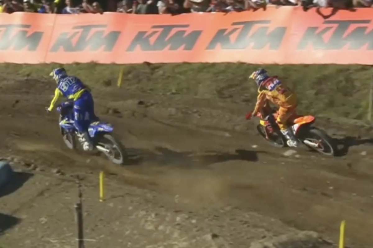 Isak Gifting ging am Ende des zweiten Laufs an Jeffrey Herlings vorbei