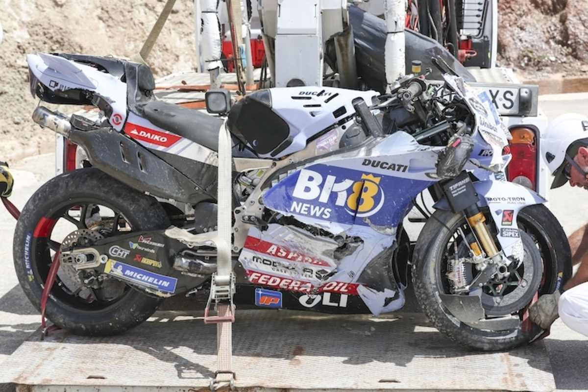 Alex Marquez Ducati nach dem frühen Abflug