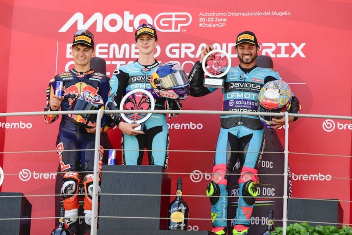 Zwei Rookies, ein Veteran: Maximo Quiles, Alvaro Carpe, Dennis Foggia