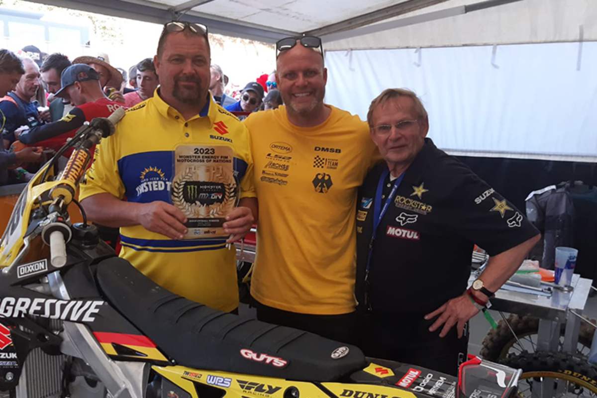Gunter Frohn beim Motocross der Nationen 2023 in Ernée