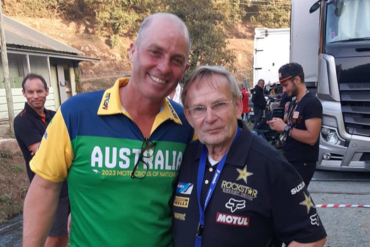 Gunter Frohn mit Darren Lawrence, dem Vater der Lawrence-Brüder