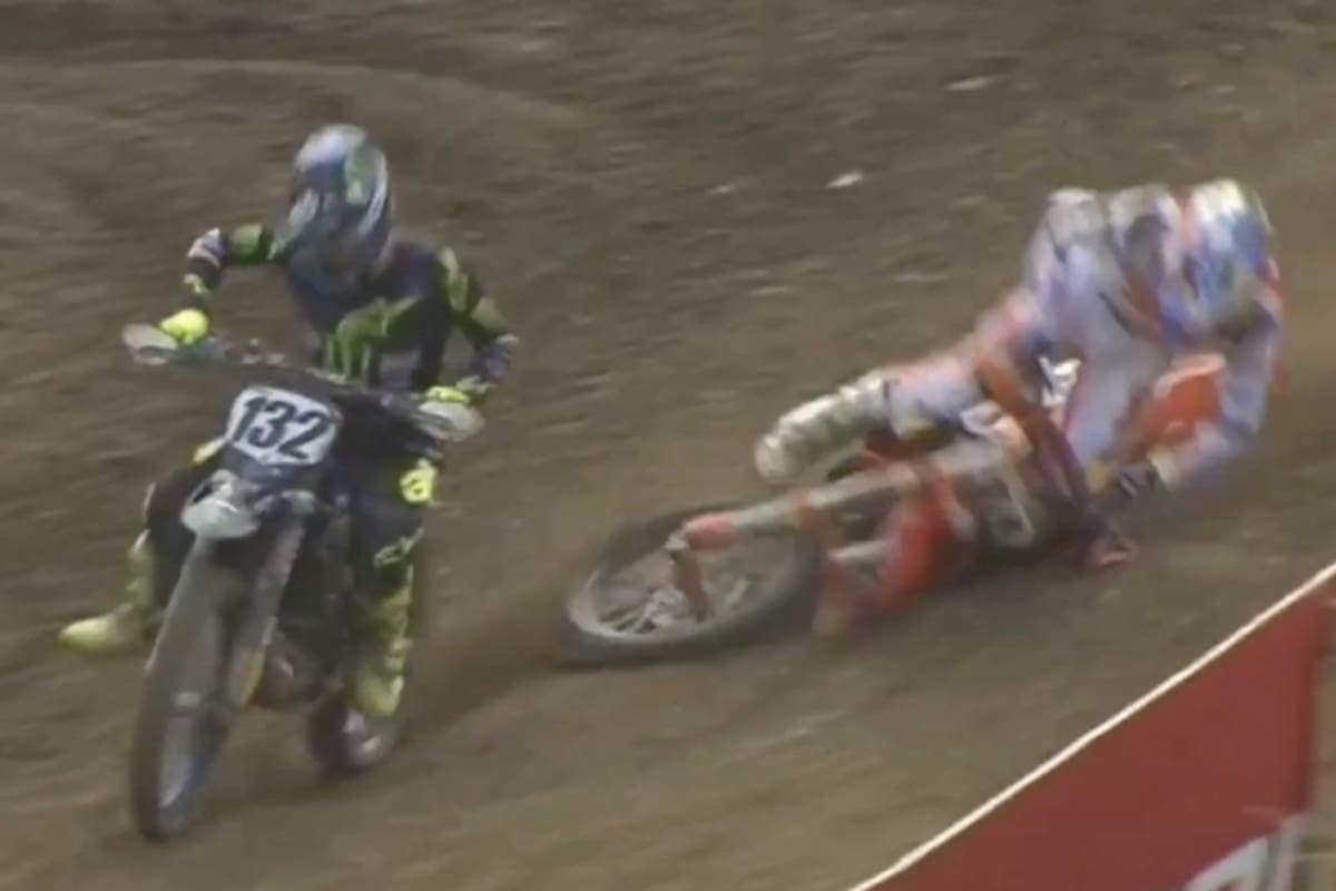 Jeffrey Herlings stürzt zum zweiten Mal