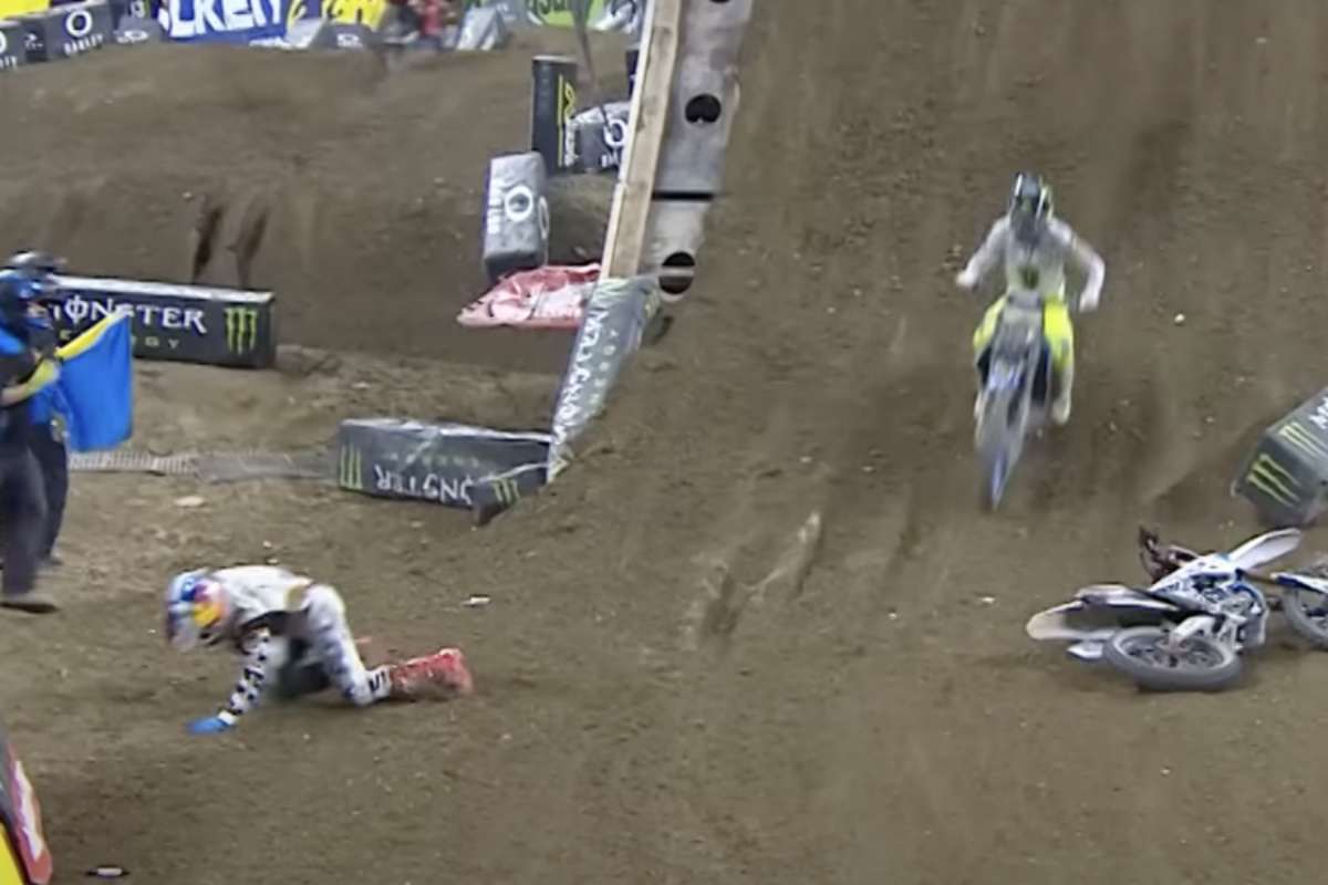 Chance Hymas stürzte in Indianapolis