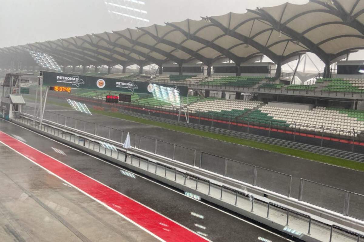 Rote Ampel: Wegen eines Unwetters wurde der Shakedown-Test am Freitagnachmittag unterbrochen