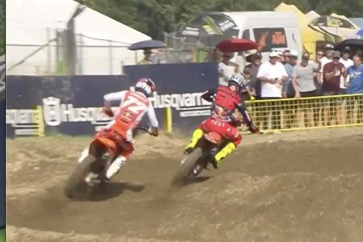 Simon Längenfelder überholt Liam Everts