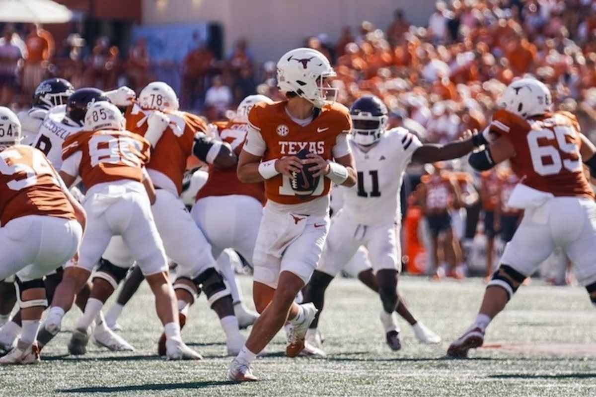 Held der Texas: Quarterback Arch Manning hat sich für den US-GP gemeldet