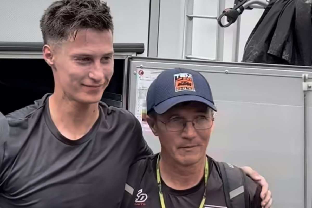 Jan Pancar mit seinem Vater