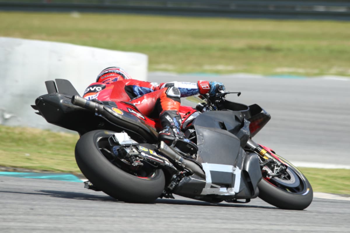 Ein anderer Blickwinkel auf die Ducati-Verkleidung