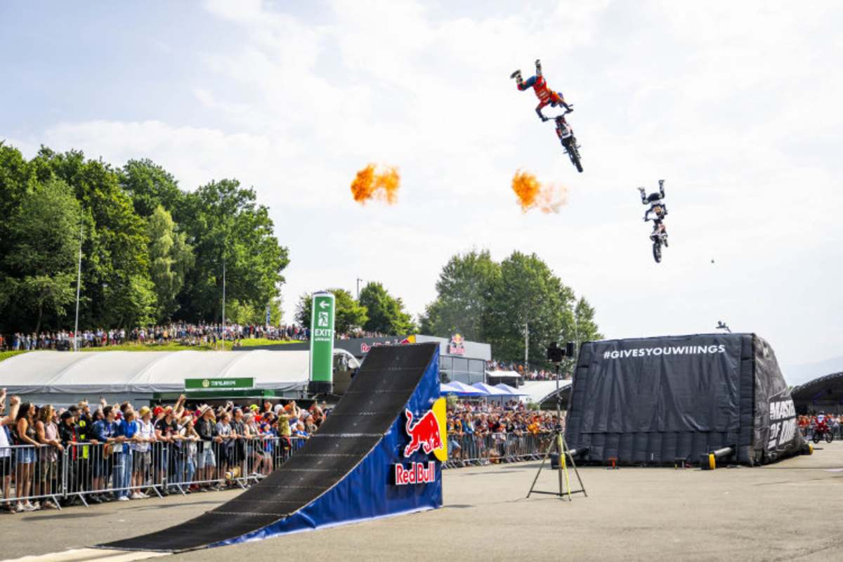 Ebenfalls im Rahmenprogramm: Die Motocross-Freestyler