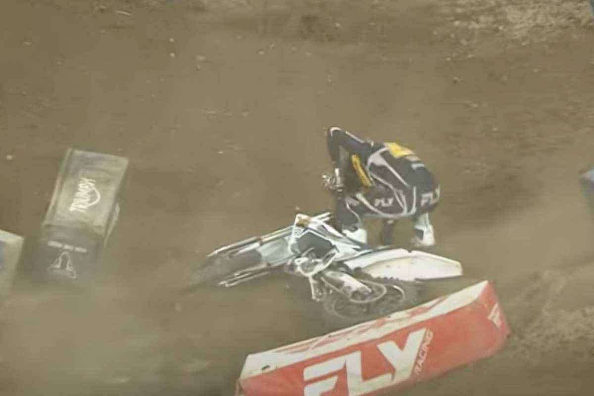 RJ Hampshire stürzte im Finale von Pittsburgh