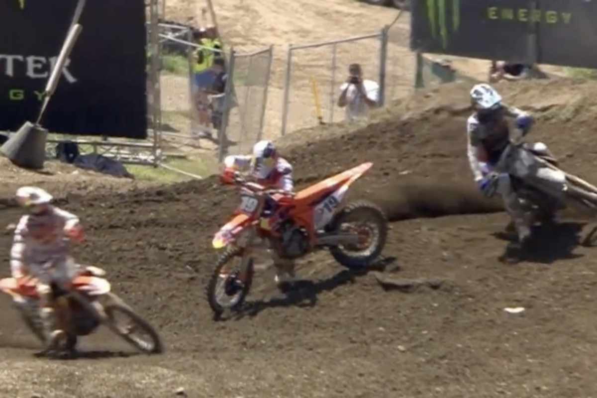 Der erste Crash von Sacha Coenen war harmlos