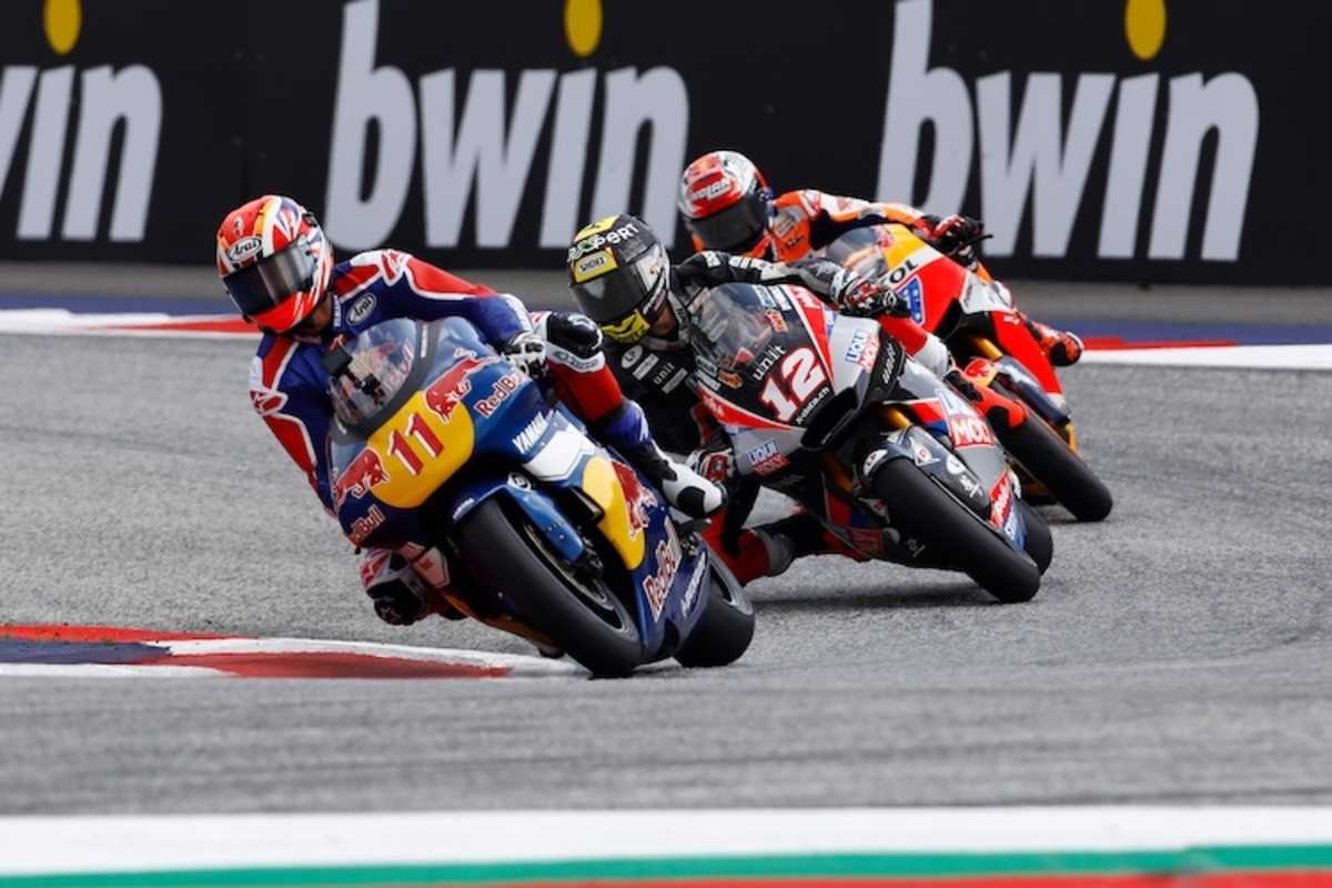 Schnelles Trio: Simon Crafar, Tom Lüthi, Casey Stoner