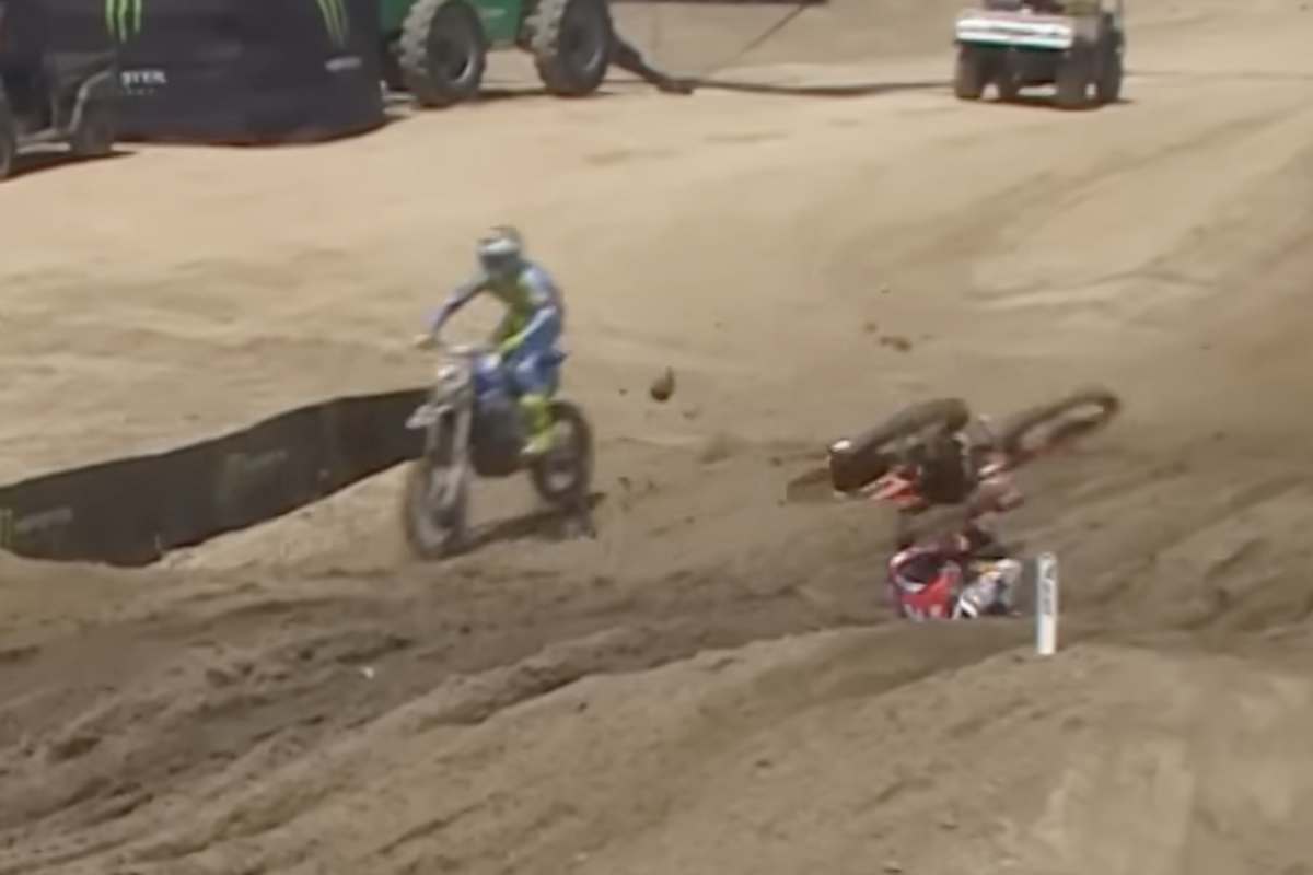 Titelverteidiger Chase Sexton stürzte im ersten Lauf