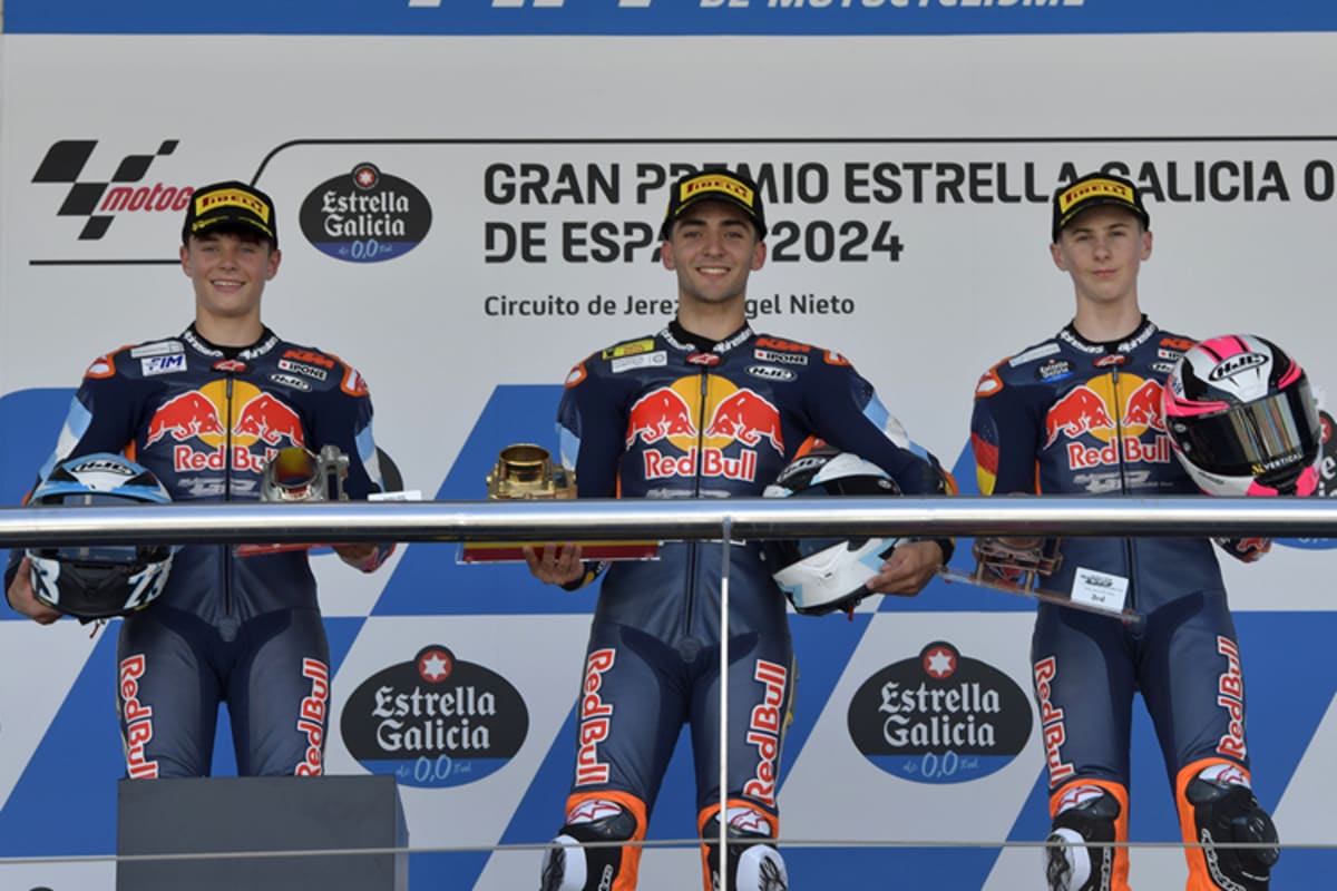 Das Podest nach Lauf 1